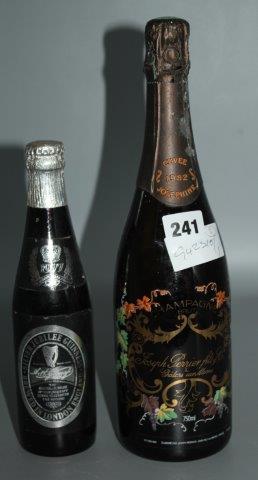 Joseph Perrier Fils & Co champagne 1982 & botytle of Guiness silver Jubilee 1977